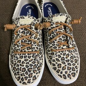 Sperry Women's Crest Vibe Animal Print Sneaker